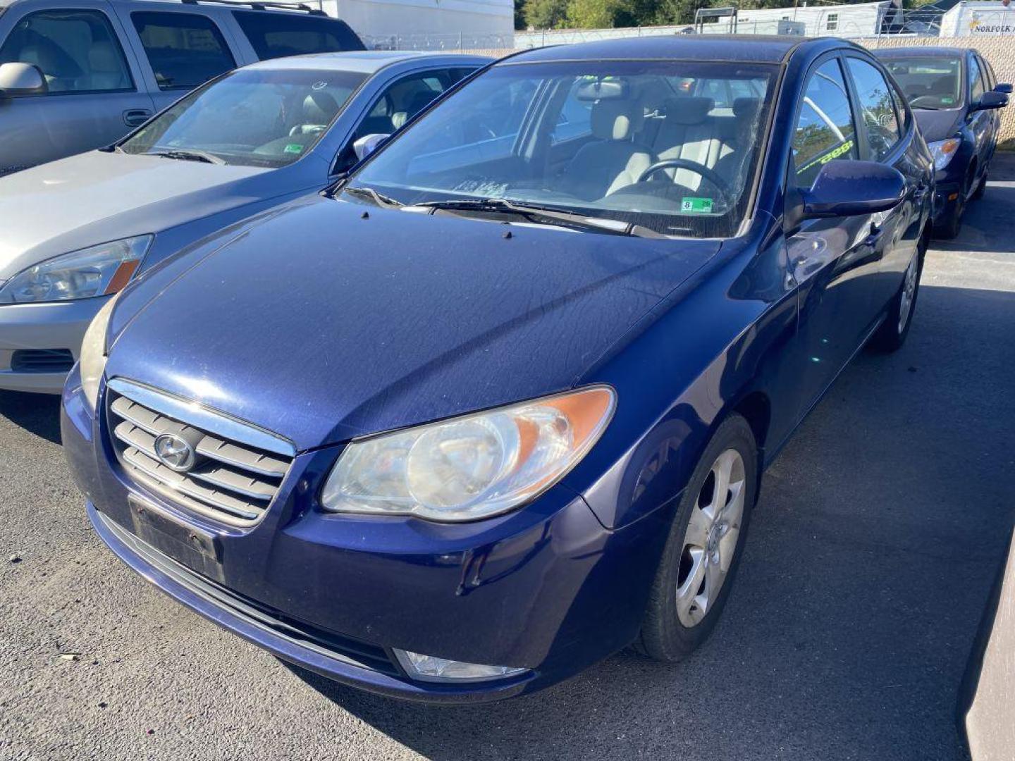 2009 BLUE HYUNDAI ELANTRA GLS (KMHDU46D59U) with an 2.0L engine, Automatic transmission, located at 930 E Little Creek Road, Norfolk, VA, 23518, (757) 588-0420, 36.915051, -76.244408 - Photo#0