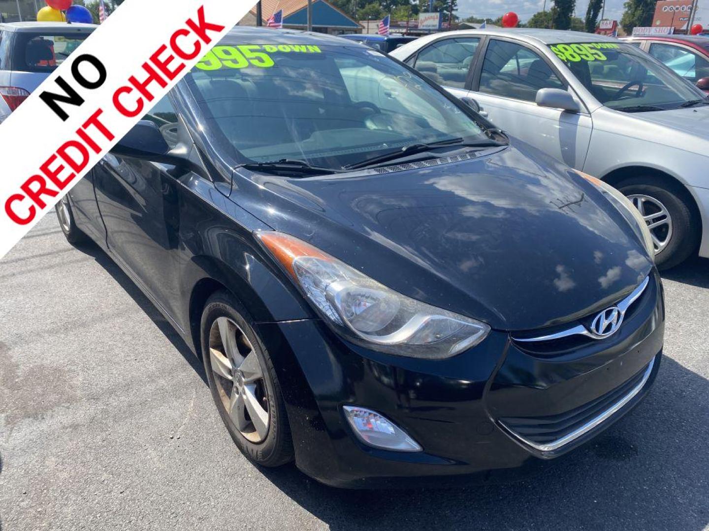 2013 BLACK HYUNDAI ELANTRA GLS (5NPDH4AE2DH) with an 1.8L engine, Automatic transmission, located at 930 E Little Creek Road, Norfolk, VA, 23518, (757) 588-0420, 36.915051, -76.244408 - Photo#0