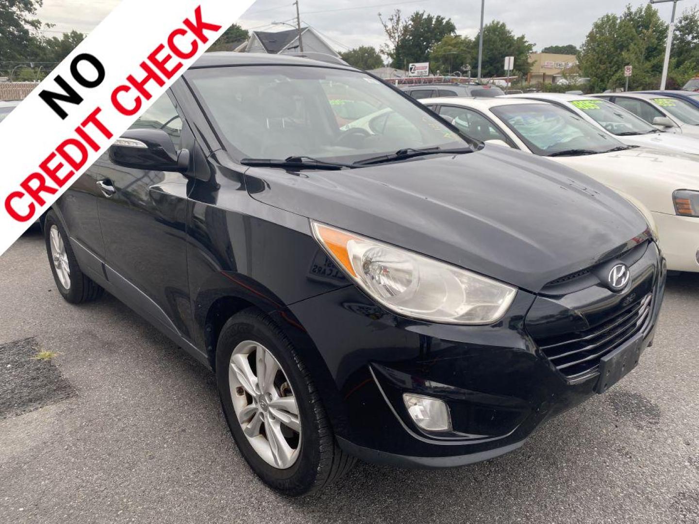 2013 BLACK HYUNDAI TUCSON GLS (KM8JU3AC9DU) with an 2.4L engine, Automatic transmission, located at 930 E Little Creek Road, Norfolk, VA, 23518, (757) 588-0420, 36.915051, -76.244408 - Photo#0