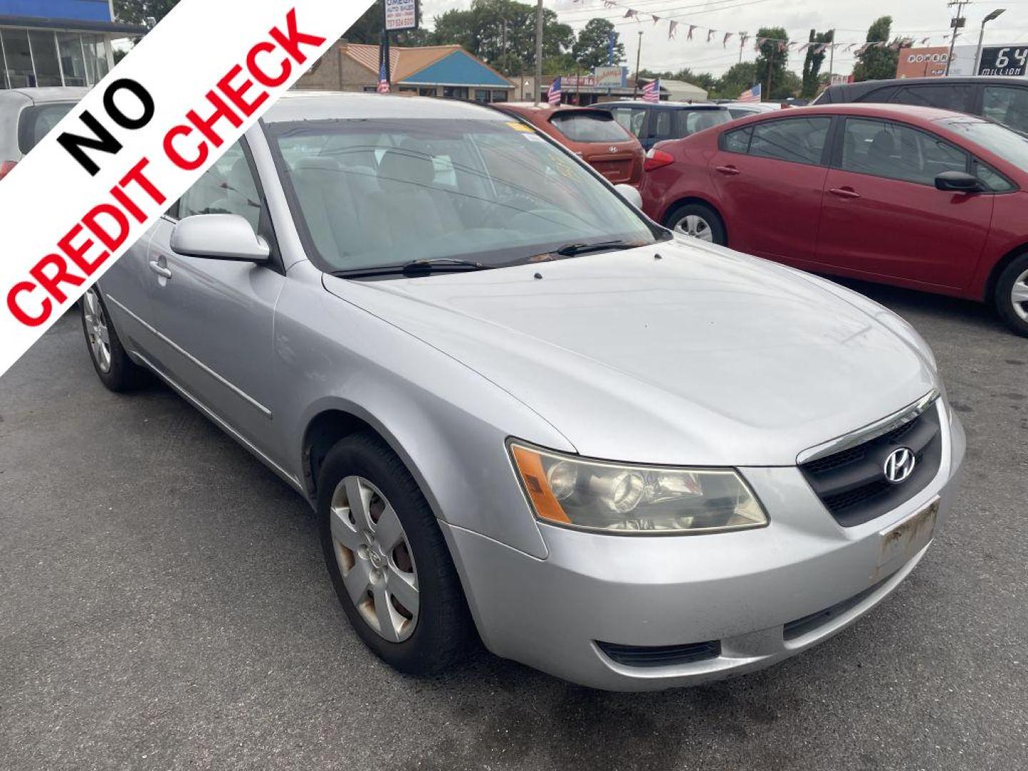 2007 SILVER HYUNDAI SONATA GLS (5NPET46C17H) with an 2.4L engine, Automatic transmission, located at 930 E Little Creek Road, Norfolk, VA, 23518, (757) 588-0420, 36.915051, -76.244408 - Photo#0