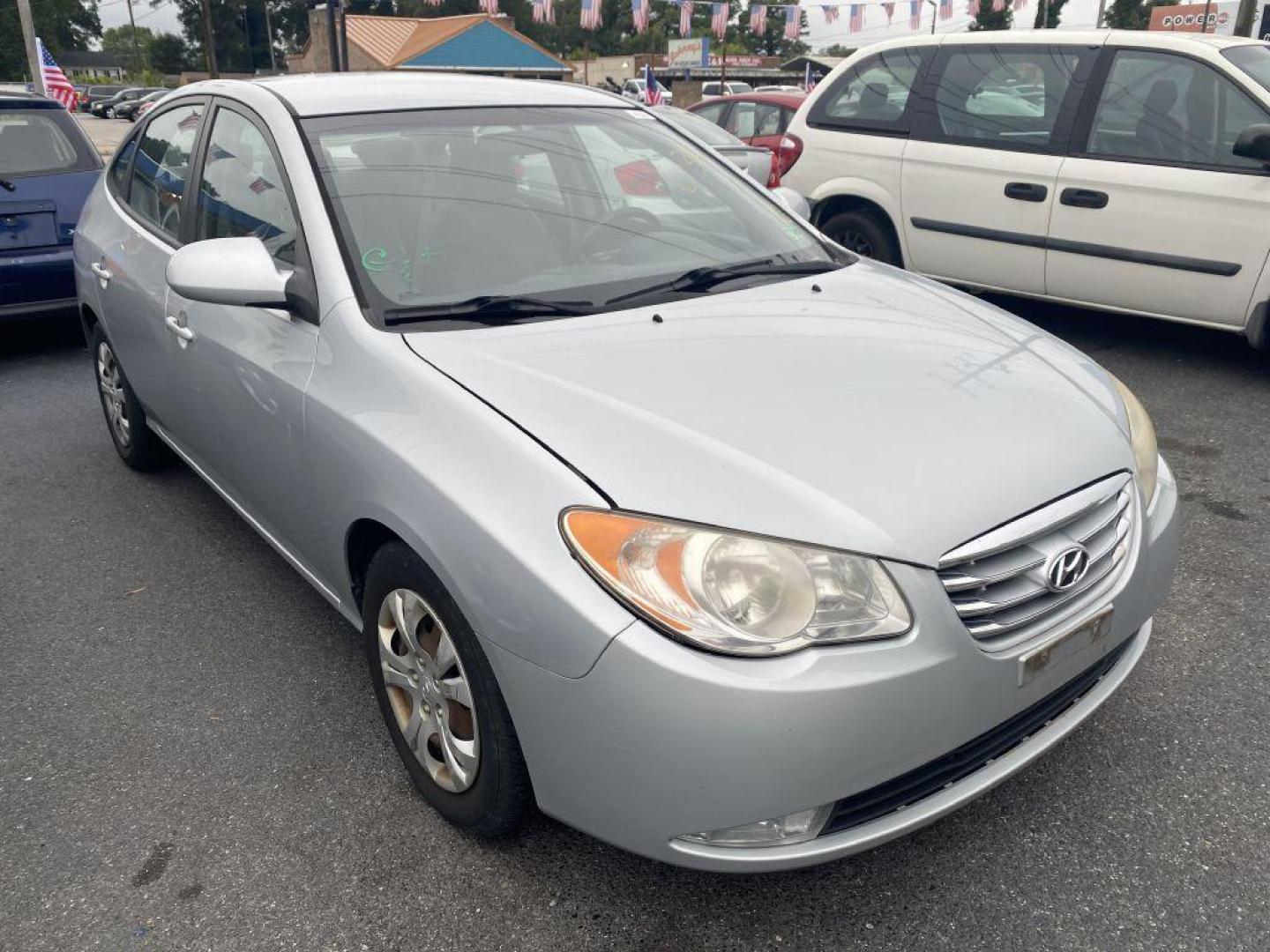2010 SILVER HYUNDAI ELANTRA BLUE (KMHDU4AD4AU) with an 2.0L engine, Automatic transmission, located at 930 E Little Creek Road, Norfolk, VA, 23518, (757) 588-0420, 36.915051, -76.244408 - Photo#0