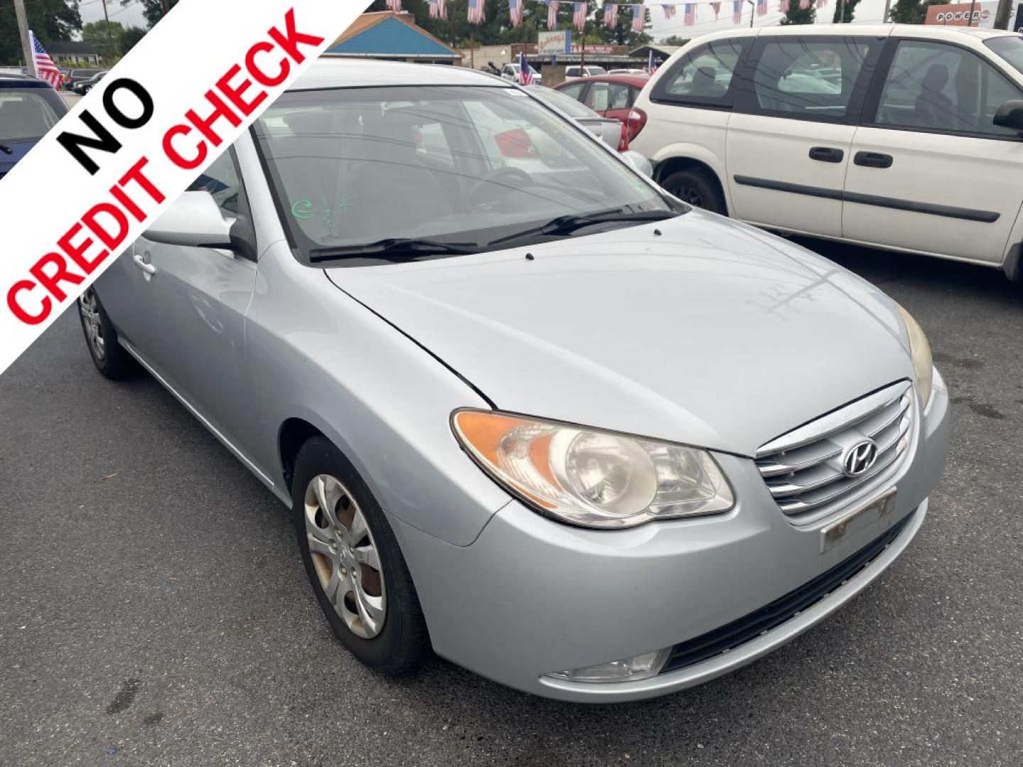 2010 SILVER HYUNDAI ELANTRA BLUE (KMHDU4AD4AU) with an 2.0L engine, Automatic transmission, located at 930 E Little Creek Road, Norfolk, VA, 23518, (757) 588-0420, 36.915051, -76.244408 - Photo#0