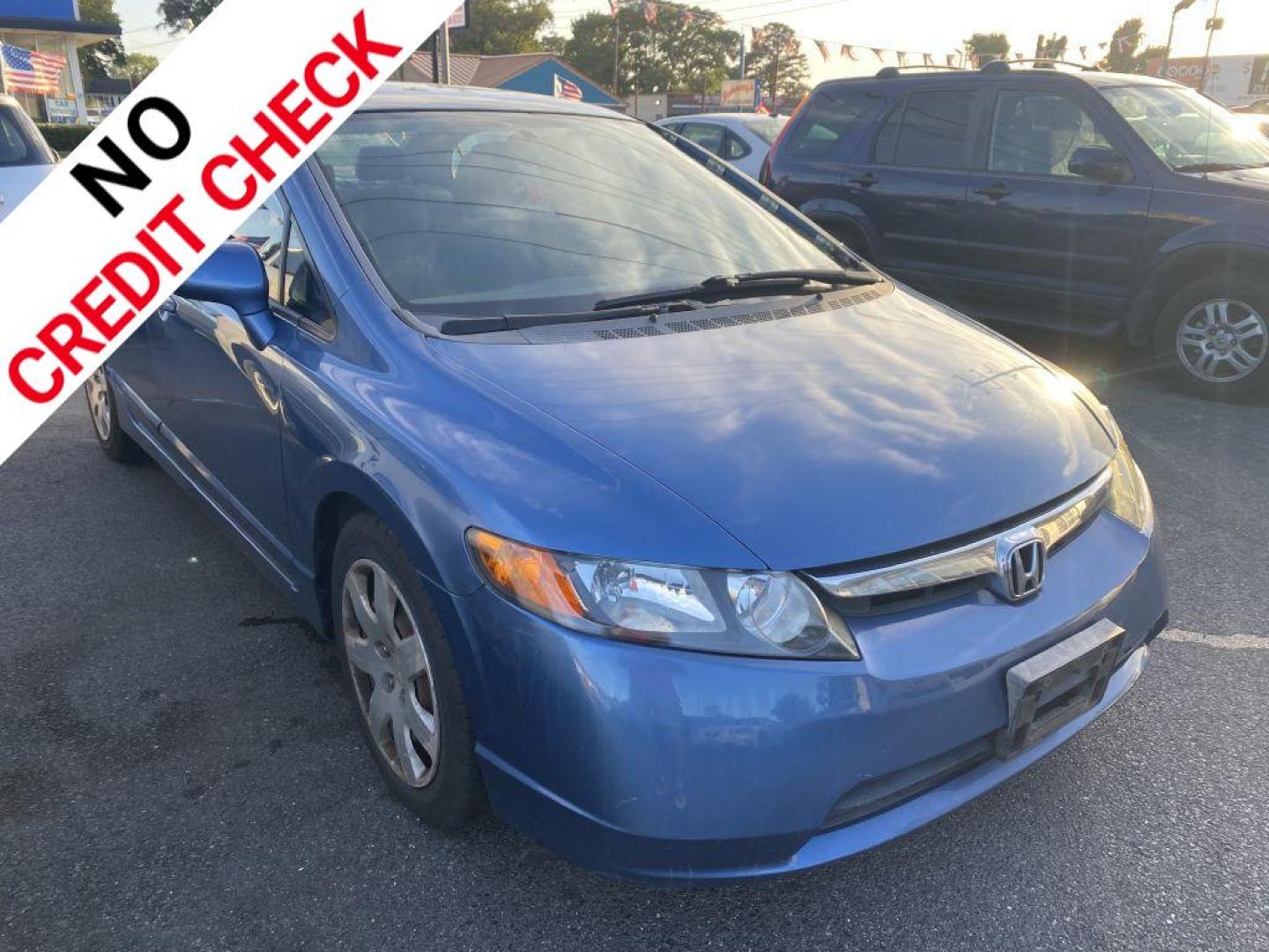 2007 BLUE HONDA CIVIC LX (1HGFA16557L) with an 1.8L engine, Automatic transmission, located at 930 E Little Creek Road, Norfolk, VA, 23518, (757) 588-0420, 36.915051, -76.244408 - Photo#0