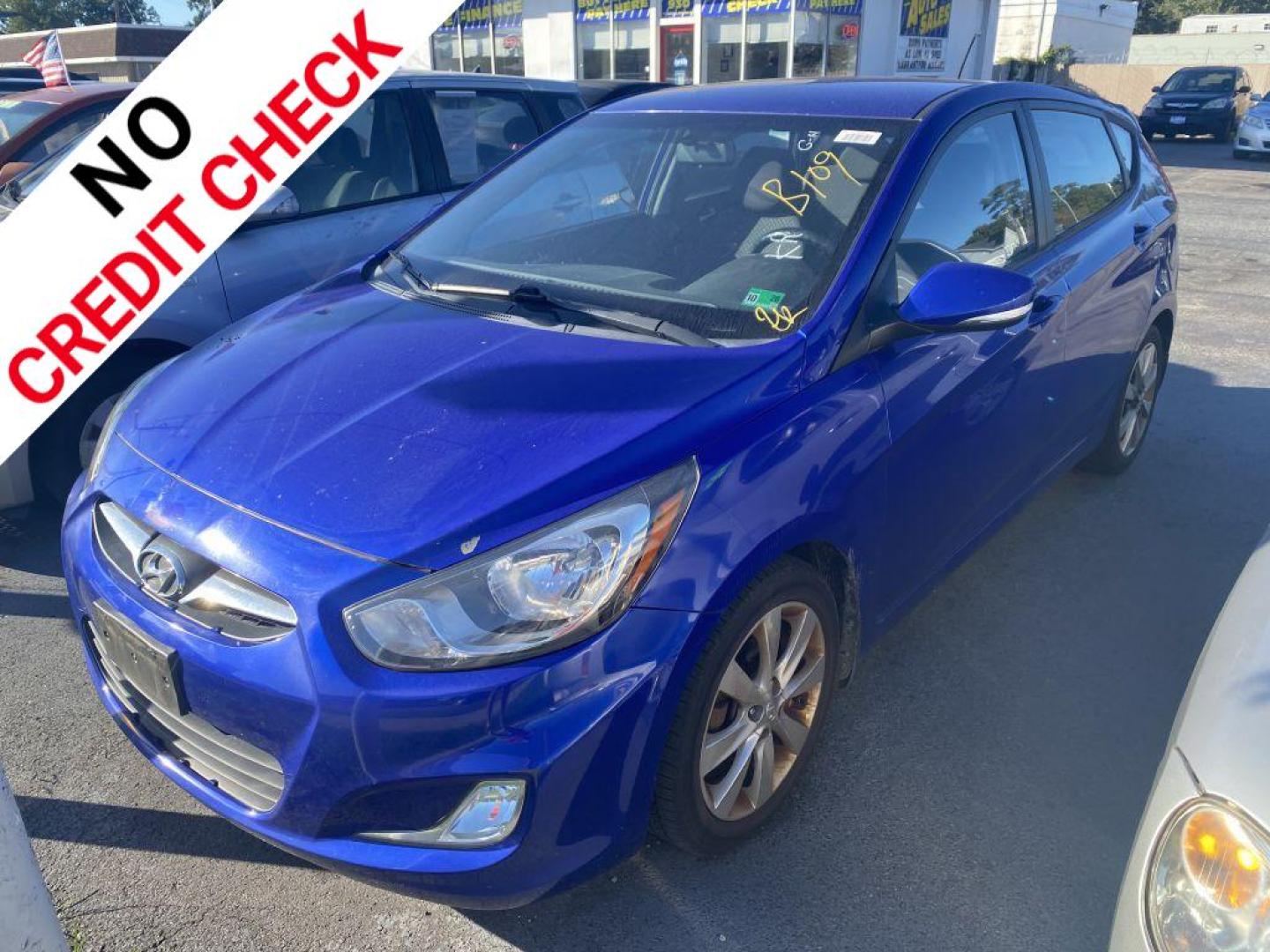 2012 BLUE HYUNDAI ACCENT GLS (KMHCU5AE3CU) with an 1.6L engine, Automatic transmission, located at 930 E Little Creek Road, Norfolk, VA, 23518, (757) 588-0420, 36.915051, -76.244408 - Photo#0