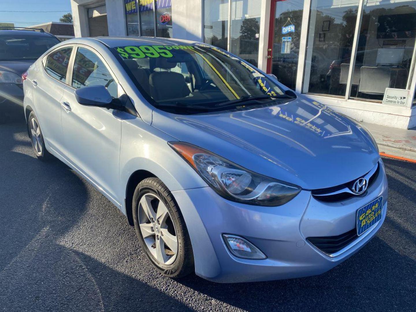 2012 BLUE HYUNDAI ELANTRA GLS (KMHDH4AEXCU) with an 1.8L engine, Automatic transmission, located at 930 E Little Creek Road, Norfolk, VA, 23518, (757) 588-0420, 36.915051, -76.244408 - Photo#0