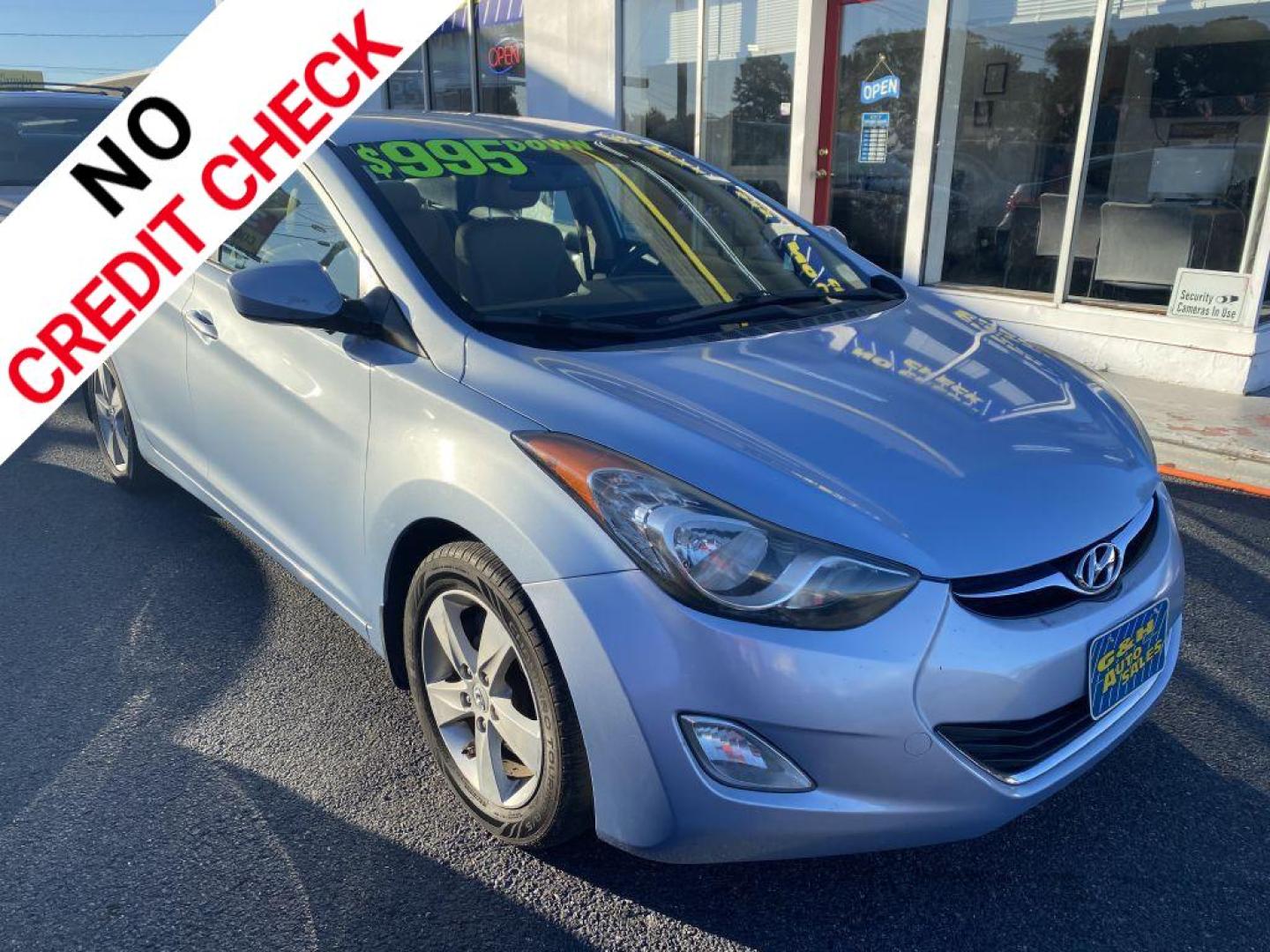 2012 BLUE HYUNDAI ELANTRA GLS (KMHDH4AEXCU) with an 1.8L engine, Automatic transmission, located at 930 E Little Creek Road, Norfolk, VA, 23518, (757) 588-0420, 36.915051, -76.244408 - Photo#0