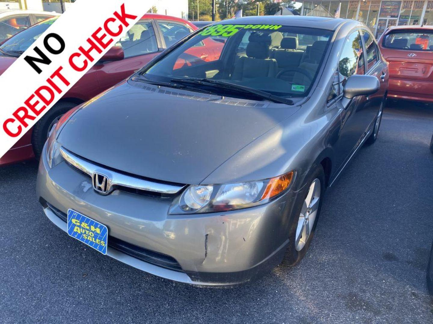2007 GRAY HONDA CIVIC EX (1HGFA16847L) with an 1.8L engine, Automatic transmission, located at 930 E Little Creek Road, Norfolk, VA, 23518, (757) 588-0420, 36.915051, -76.244408 - Photo#0
