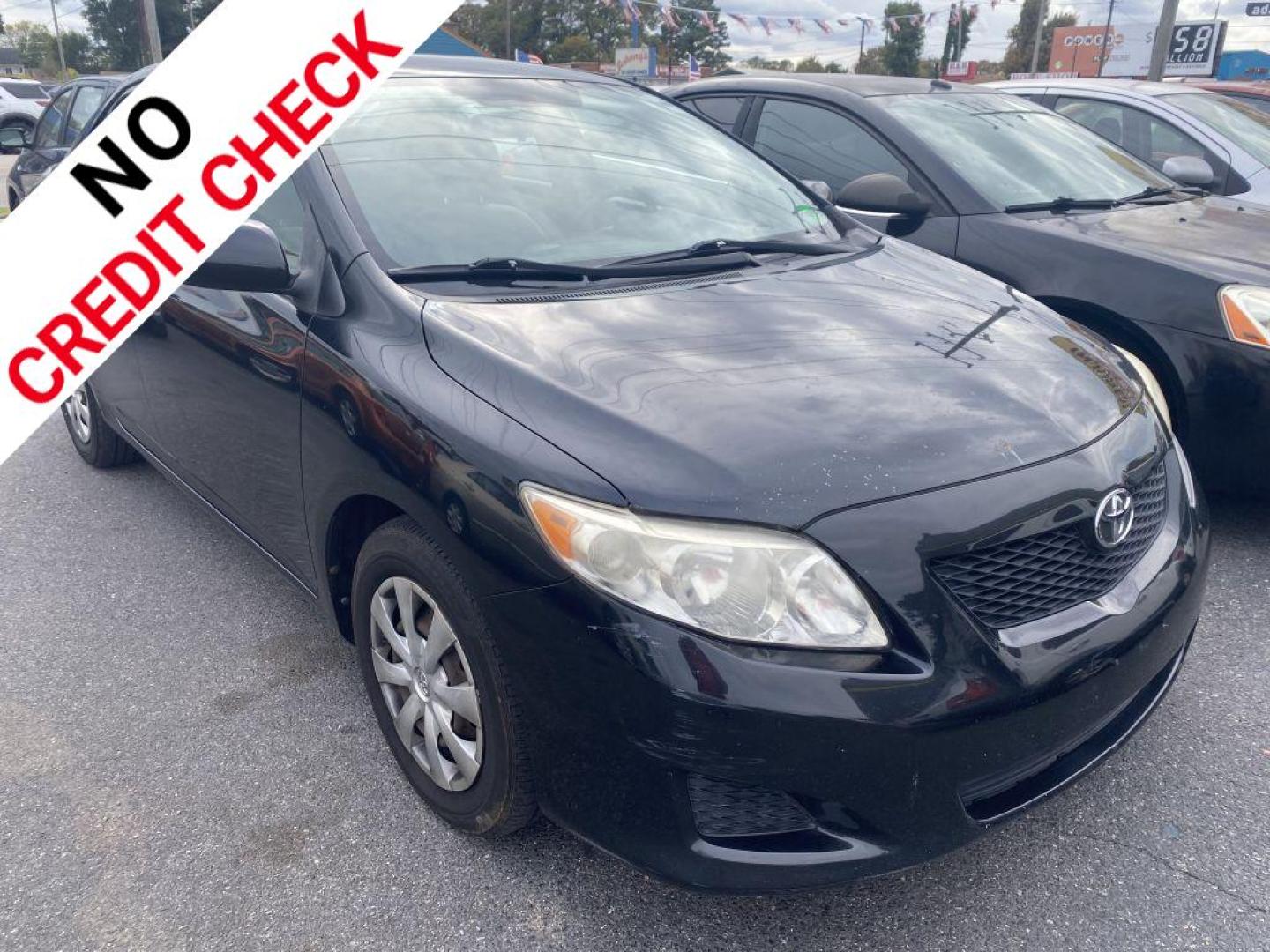2009 BLACK TOYOTA COROLLA BASE (JTDBL40E39J) with an 1.8L engine, Automatic transmission, located at 930 E Little Creek Road, Norfolk, VA, 23518, (757) 588-0420, 36.915051, -76.244408 - Photo#0