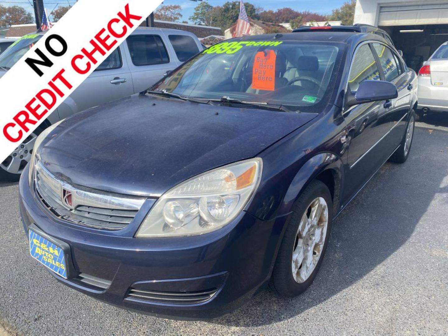 2008 BLUE SATURN AURA XE (1G8ZS57N58F) with an 3.5L engine, Automatic transmission, located at 930 E Little Creek Road, Norfolk, VA, 23518, (757) 588-0420, 36.915051, -76.244408 - Photo#0