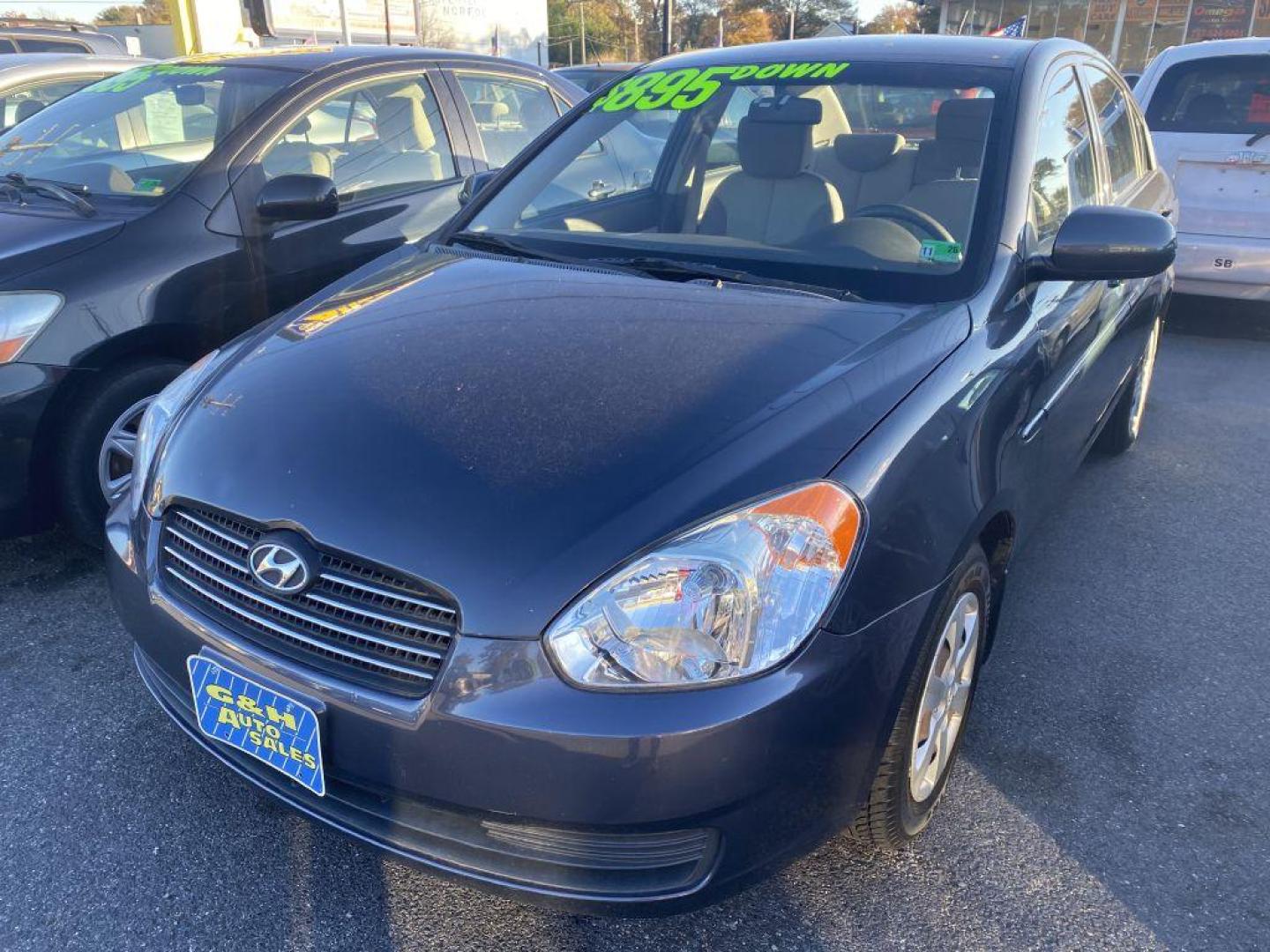 2010 GRAY HYUNDAI ACCENT GLS (KMHCN4AC0AU) with an 1.6L engine, Automatic transmission, located at 930 E Little Creek Road, Norfolk, VA, 23518, (757) 588-0420, 36.915051, -76.244408 - Photo#0