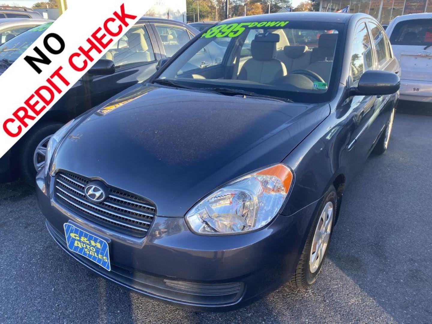 2010 GRAY HYUNDAI ACCENT GLS (KMHCN4AC0AU) with an 1.6L engine, Automatic transmission, located at 930 E Little Creek Road, Norfolk, VA, 23518, (757) 588-0420, 36.915051, -76.244408 - Photo#0