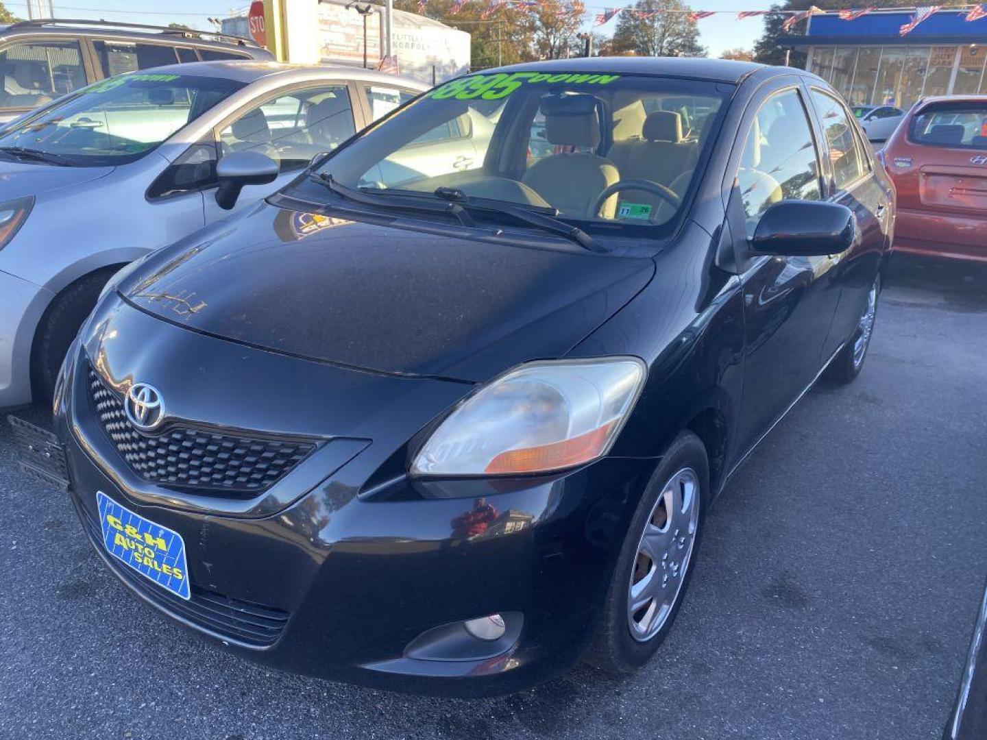 2011 BLACK TOYOTA YARIS (JTDBT4K38B4) with an 1.5L engine, Automatic transmission, located at 930 E Little Creek Road, Norfolk, VA, 23518, (757) 588-0420, 36.915051, -76.244408 - Photo#0