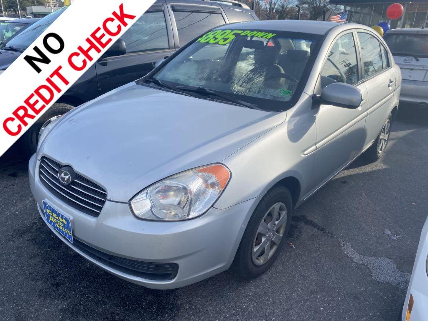 2010 SILVER HYUNDAI ACCENT GLS (KMHCN4AC4AU) with an 1.6L engine, Automatic transmission, located at 930 E Little Creek Road, Norfolk, VA, 23518, (757) 588-0420, 36.915051, -76.244408 - Photo#0