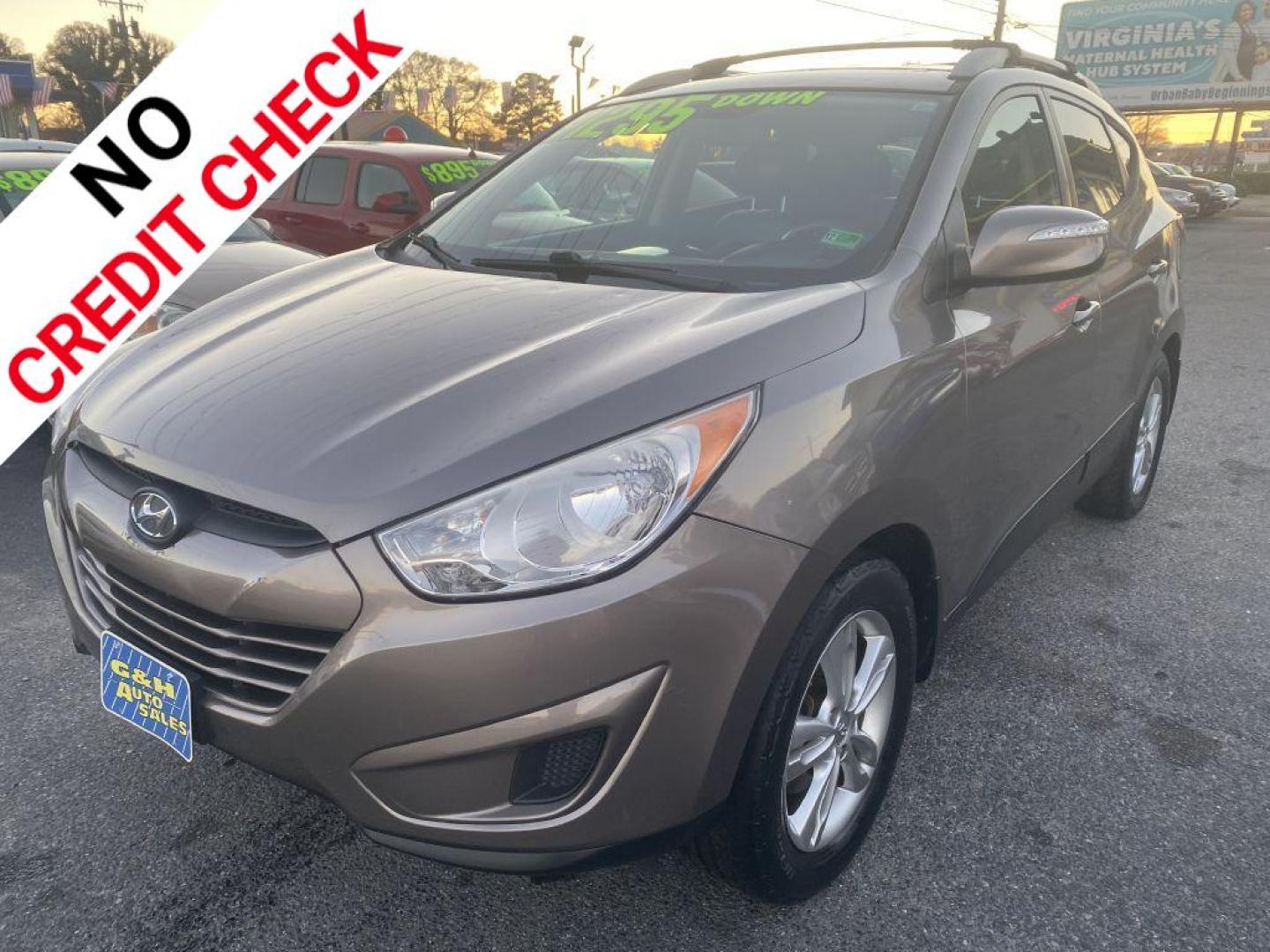 2012 BROWN HYUNDAI TUCSON GLS (KM8JU3ACXCU) with an 2.4L engine, Automatic transmission, located at 930 E Little Creek Road, Norfolk, VA, 23518, (757) 588-0420, 36.915051, -76.244408 - Photo#0