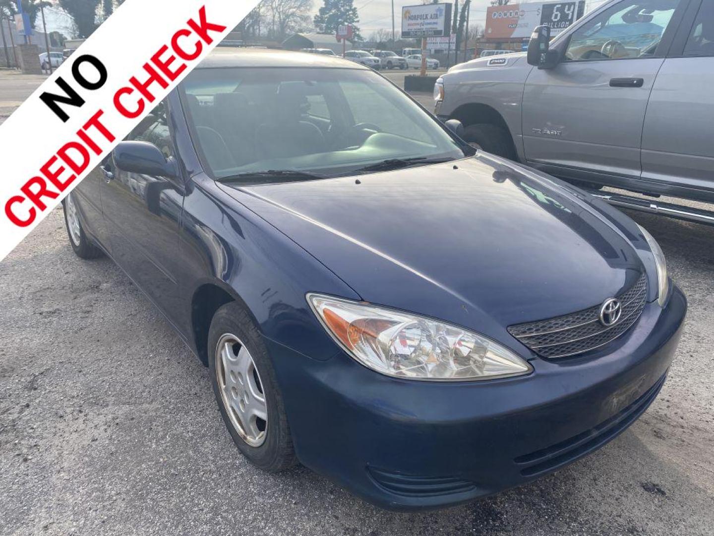 2002 BLUE TOYOTA CAMRY LE (4T1BF30K92U) with an 3.0L engine, Automatic transmission, located at 930 E Little Creek Road, Norfolk, VA, 23518, (757) 588-0420, 36.915051, -76.244408 - Photo#0