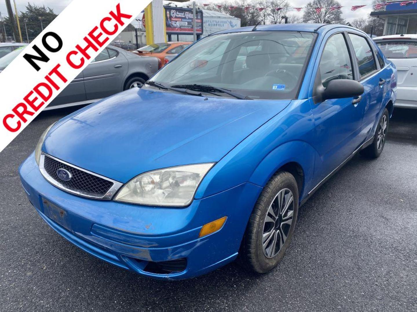 2007 BLUE FORD FOCUS ZX4 (1FAHP34N37W) with an 2.0L engine, Automatic transmission, located at 930 E Little Creek Road, Norfolk, VA, 23518, (757) 588-0420, 36.915051, -76.244408 - Photo#0