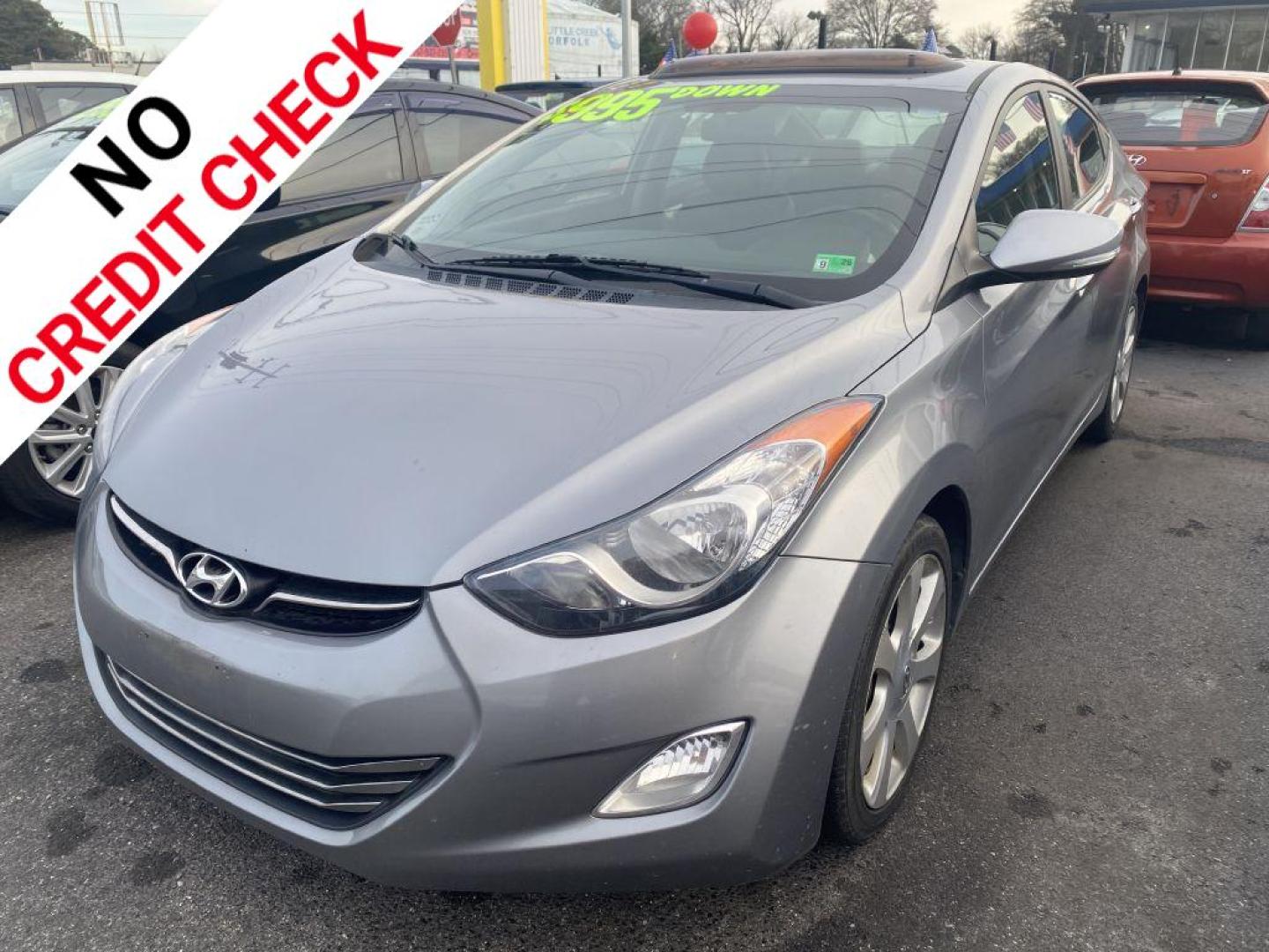 2013 GRAY HYUNDAI ELANTRA GLS (KMHDH4AE3DU) with an 1.8L engine, Automatic transmission, located at 930 E Little Creek Road, Norfolk, VA, 23518, (757) 588-0420, 36.915051, -76.244408 - Photo#0
