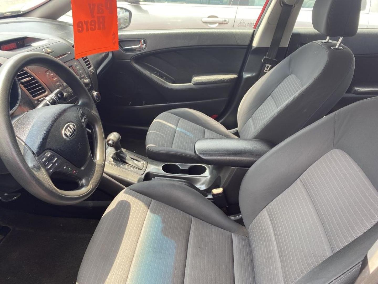 2014 RED KIA FORTE LX (KNAFX4A62E5) with an 1.8L engine, Automatic transmission, located at 930 E Little Creek Road, Norfolk, VA, 23518, (757) 588-0420, 36.915051, -76.244408- Photo#1