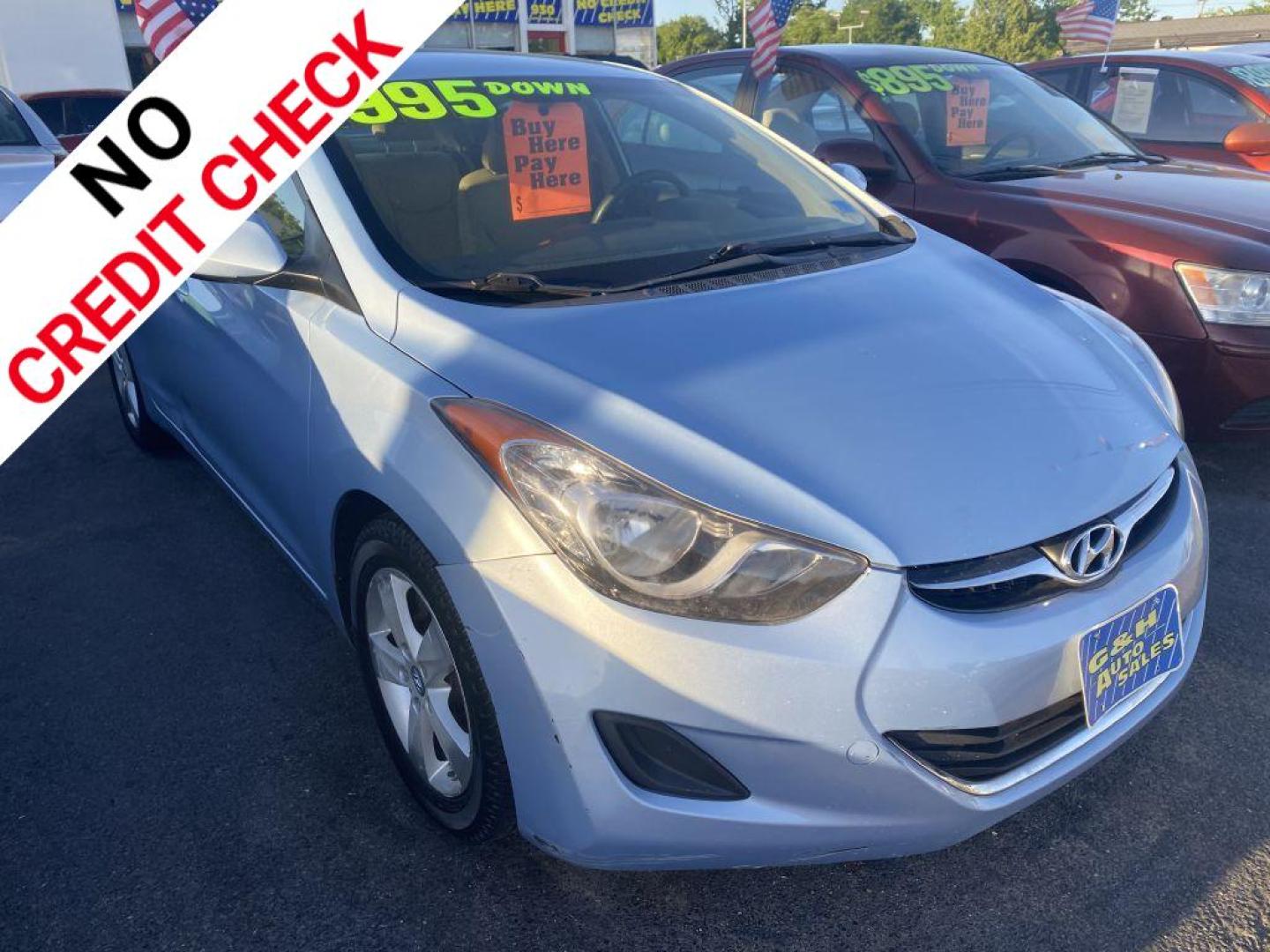 2011 BLUE HYUNDAI ELANTRA GLS (KMHDH4AEXBU) with an 1.8L engine, Automatic transmission, located at 930 E Little Creek Road, Norfolk, VA, 23518, (757) 588-0420, 36.915051, -76.244408 - Photo#0