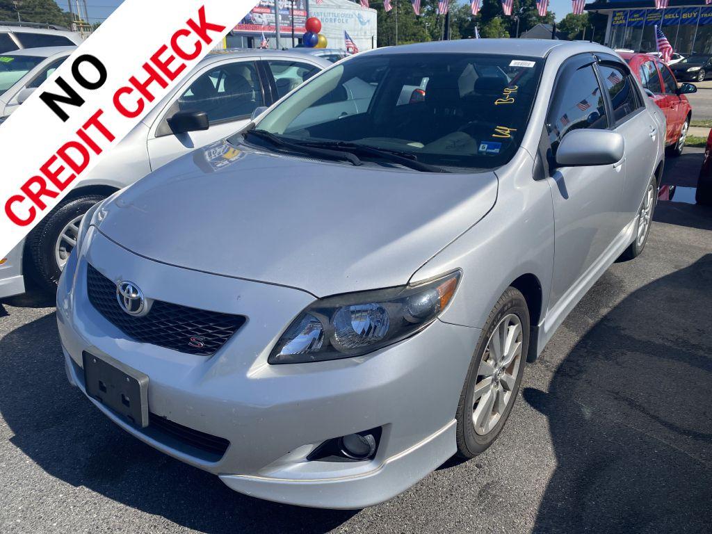 2010 SILVER TOYOTA COROLLA BASE (2T1BU4EE6AC) with an 1.8L engine, Automatic transmission, located at 930 E Little Creek Road, Norfolk, VA, 23518, (757) 588-0420, 36.915051, -76.244408 - Photo#0