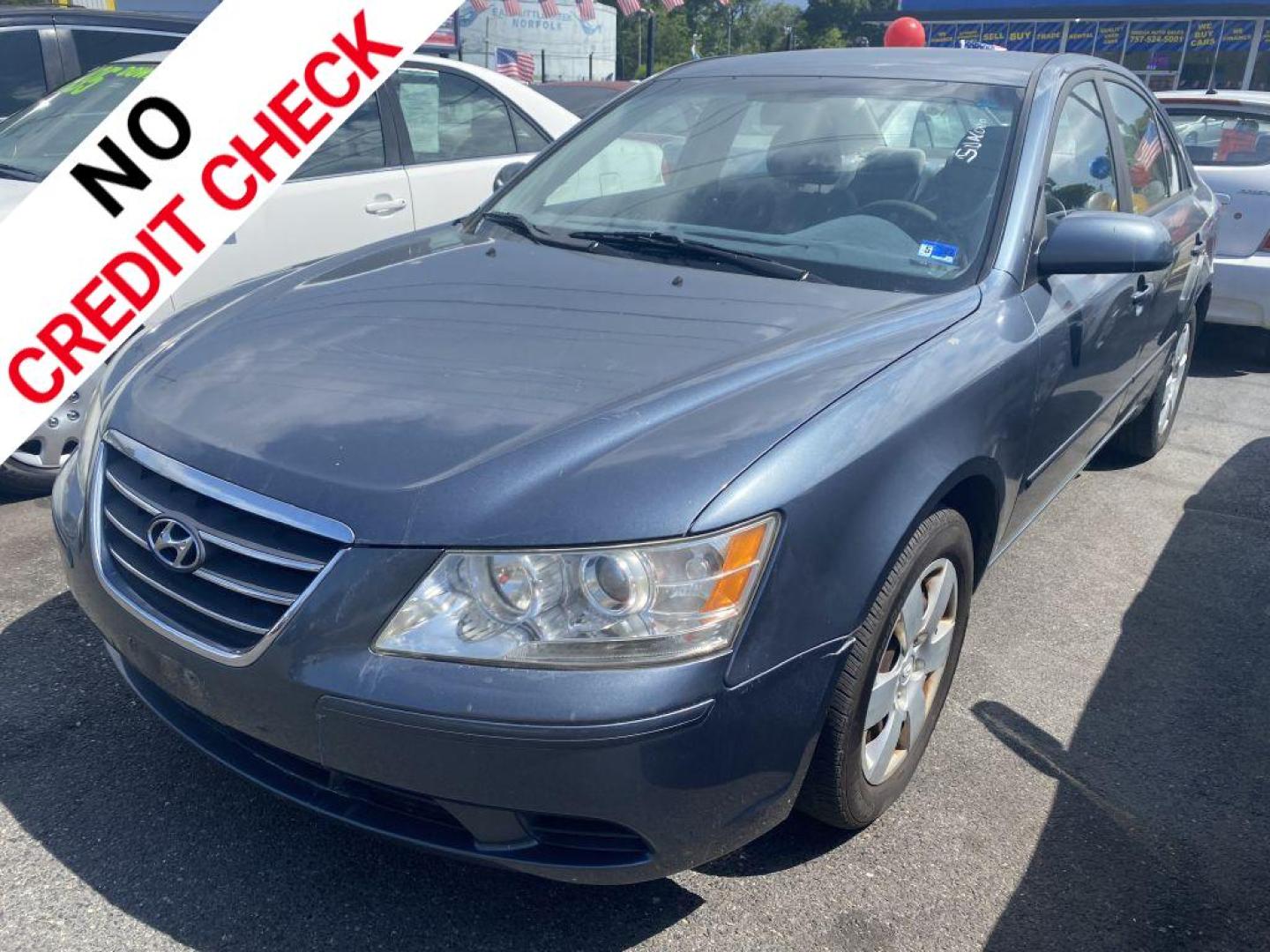 2010 BLUE HYUNDAI SONATA GLS (5NPET4AC9AH) with an 2.4L engine, Automatic transmission, located at 930 E Little Creek Road, Norfolk, VA, 23518, (757) 588-0420, 36.915051, -76.244408- Photo#0