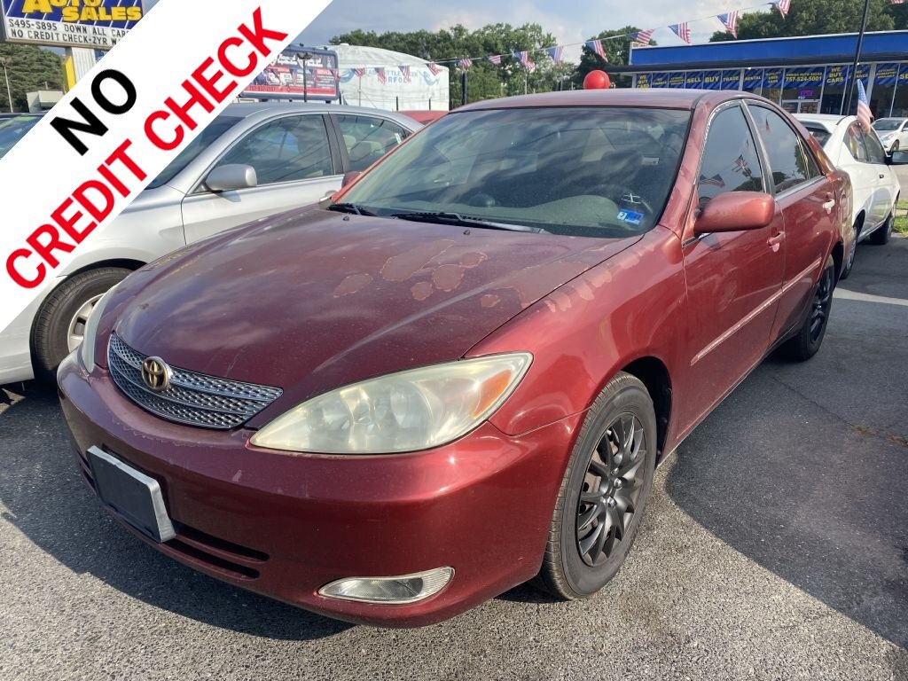 2003 RED TOYOTA CAMRY LE (4T1BE30K93U) with an 2.4L engine, Automatic transmission, located at 930 E Little Creek Road, Norfolk, VA, 23518, (757) 588-0420, 36.915051, -76.244408- Photo#0
