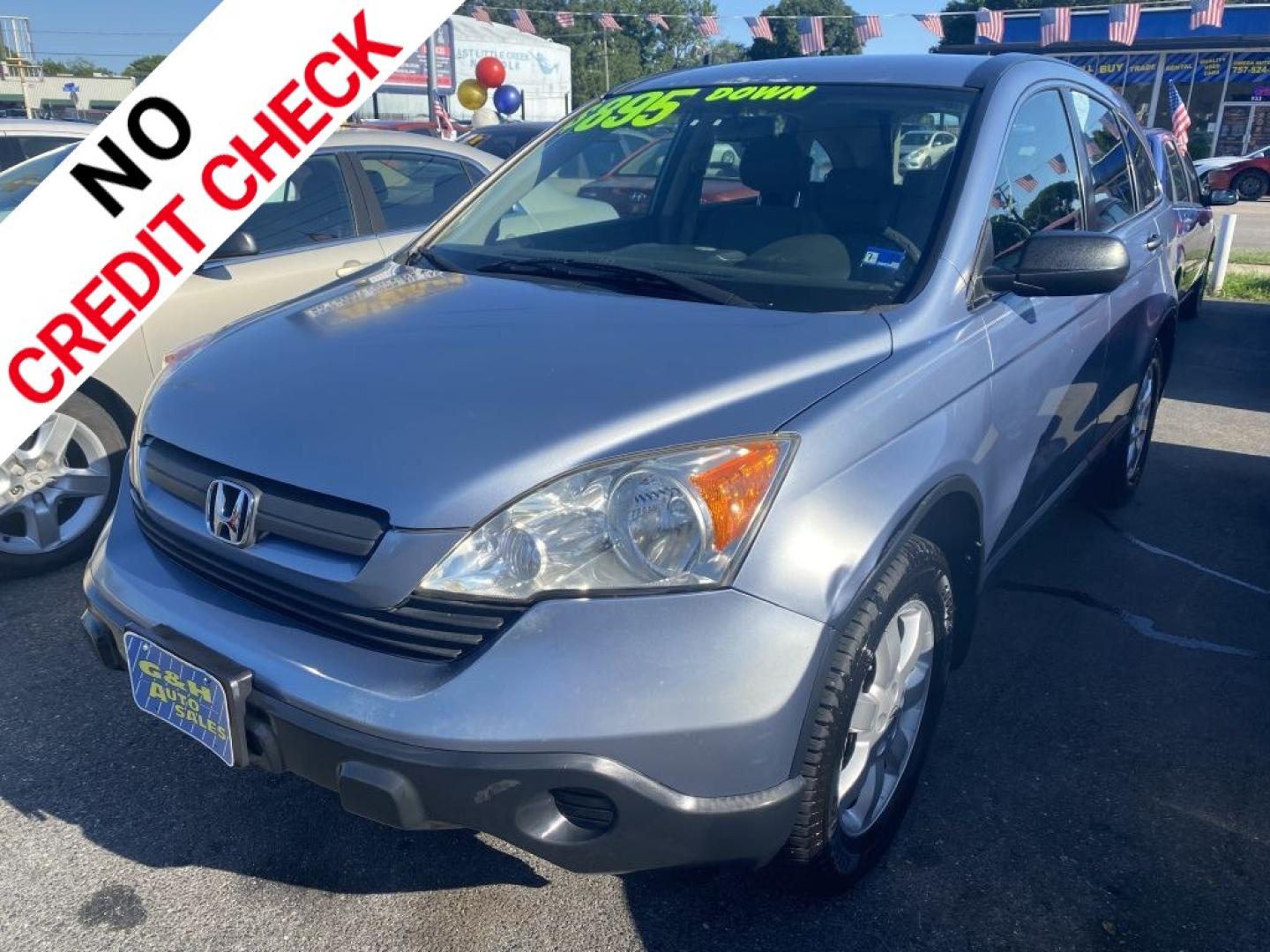 2007 BLUE HONDA CR-V LX (JHLRE48377C) with an 2.4L engine, Automatic transmission, located at 930 E Little Creek Road, Norfolk, VA, 23518, (757) 588-0420, 36.915051, -76.244408- Photo#0