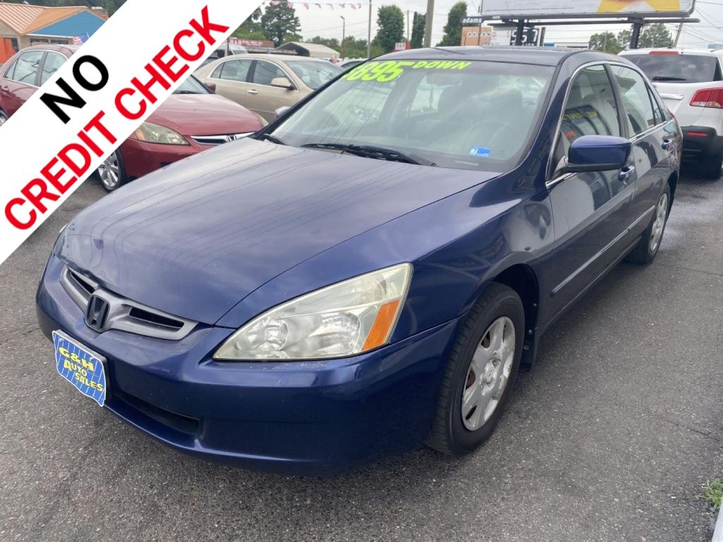 2005 BLUE HONDA ACCORD LX (1HGCM56445A) with an 2.4L engine, Automatic transmission, located at 930 E Little Creek Road, Norfolk, VA, 23518, (757) 588-0420, 36.915051, -76.244408- Photo#0