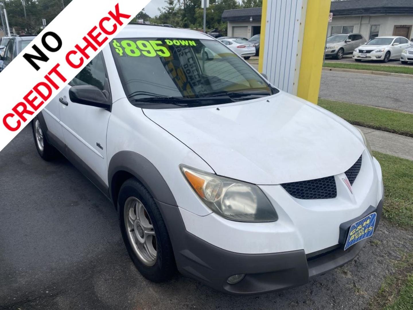 2003 WHITE PONTIAC VIBE (5Y2SL62823Z) with an 1.8L engine, Automatic transmission, located at 930 E Little Creek Road, Norfolk, VA, 23518, (757) 588-0420, 36.915051, -76.244408- Photo#0
