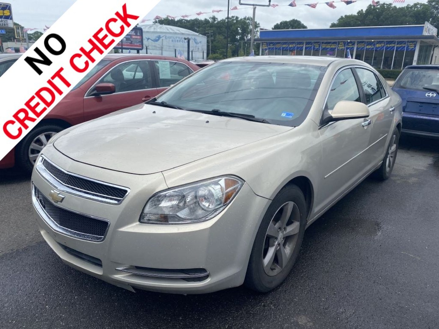 2012 TAN CHEVROLET MALIBU 1LT (1G1ZC5EU2CF) with an 2.4L engine, Automatic transmission, located at 930 E Little Creek Road, Norfolk, VA, 23518, (757) 588-0420, 36.915051, -76.244408- Photo#0