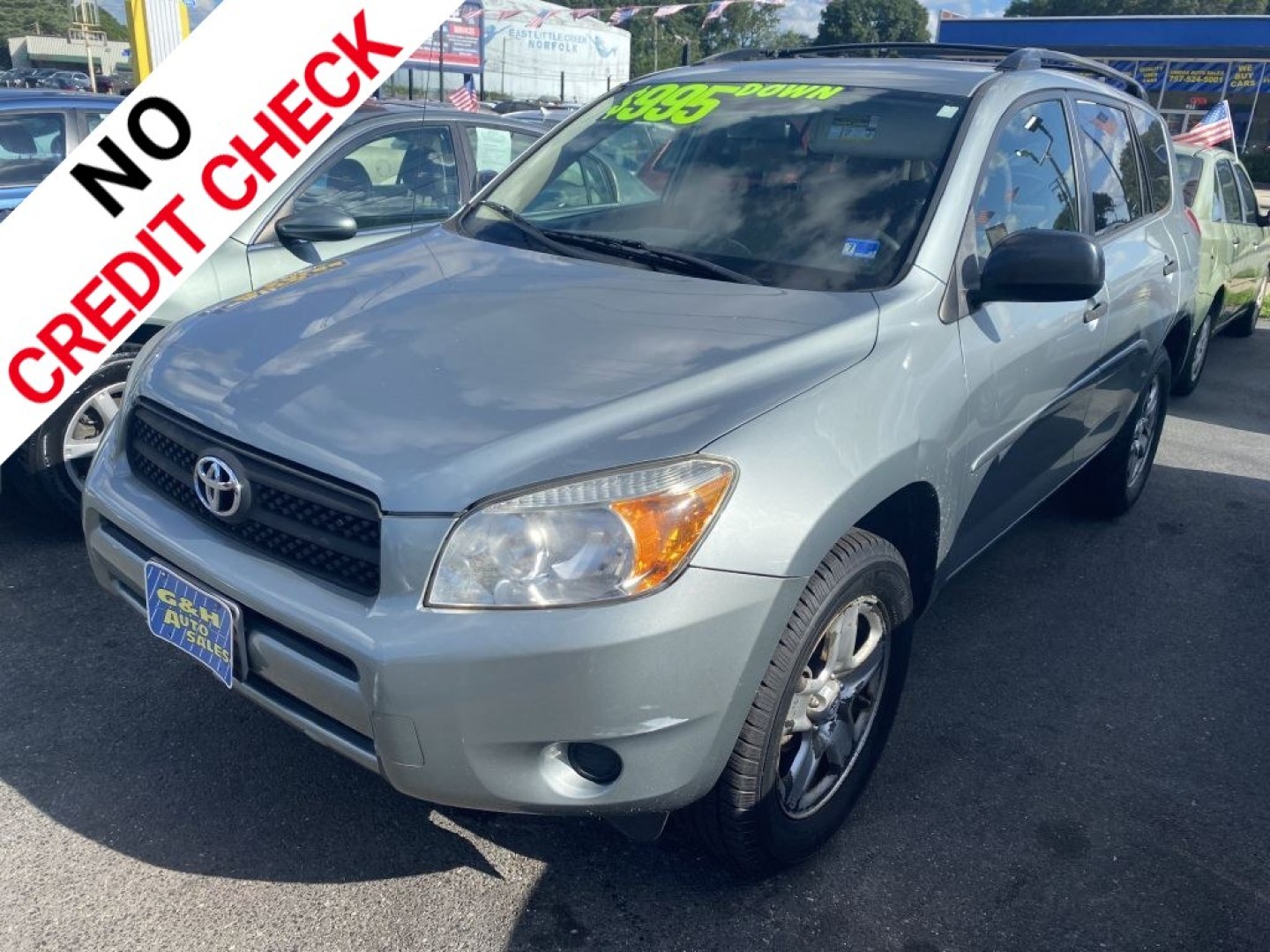 2007 GREEN TOYOTA RAV4 (JTMZD33V876) with an 2.4L engine, Automatic transmission, located at 930 E Little Creek Road, Norfolk, VA, 23518, (757) 588-0420, 36.915051, -76.244408- Photo#0