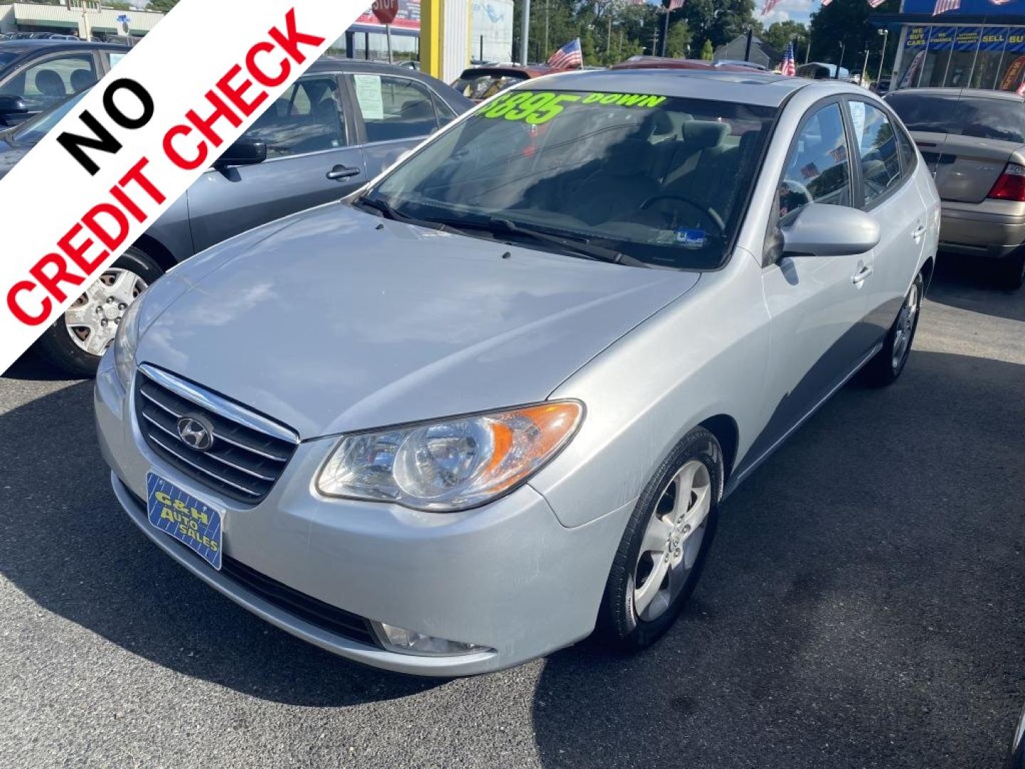 2007 SILVER HYUNDAI ELANTRA GLS (KMHDU46D57U) with an 2.0L engine, Automatic transmission, located at 930 E Little Creek Road, Norfolk, VA, 23518, (757) 588-0420, 36.915051, -76.244408- Photo#0