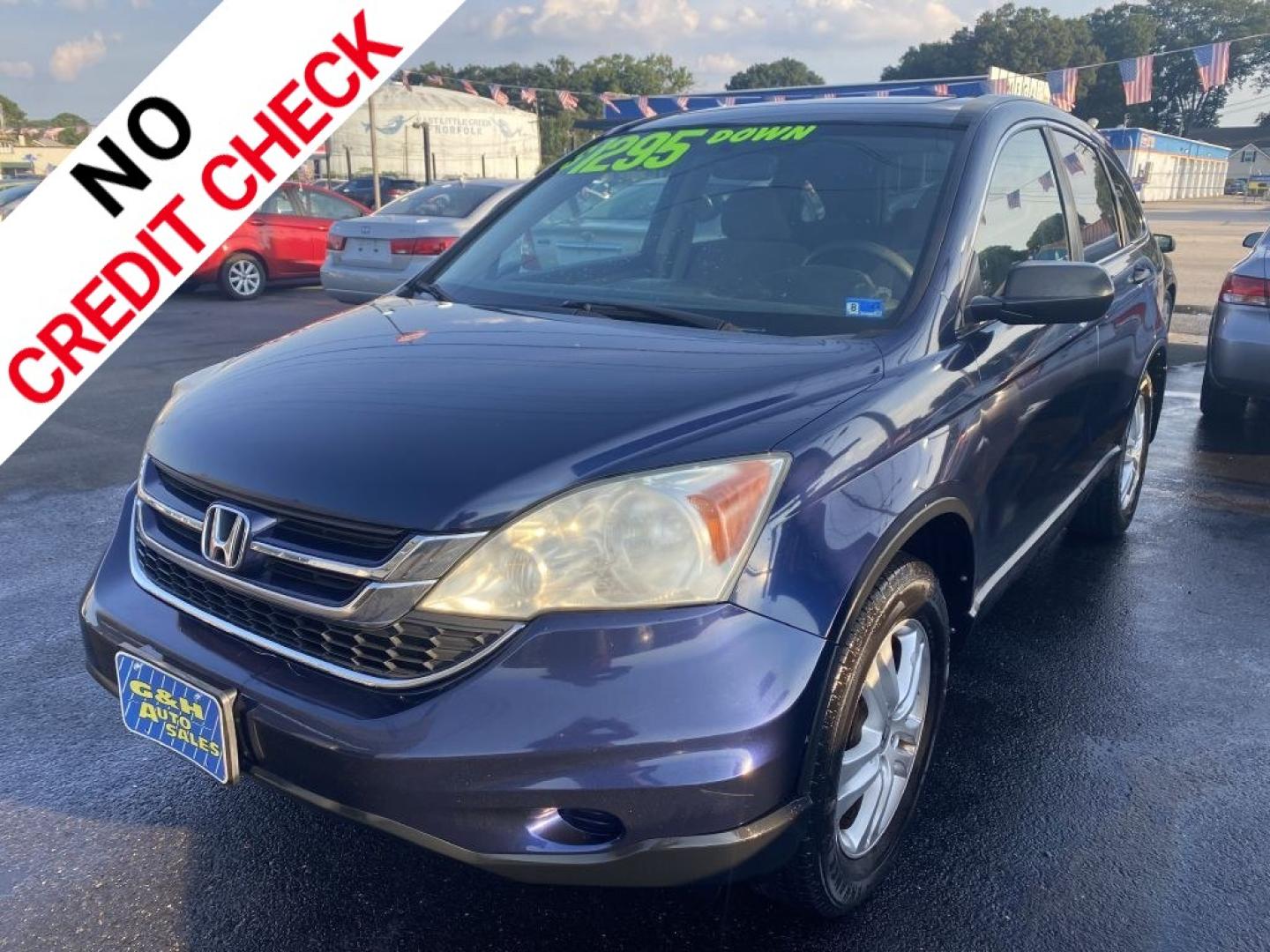 2010 BLUE HONDA CR-V EX (5J6RE4H53AL) with an 2.4L engine, Automatic transmission, located at 930 E Little Creek Road, Norfolk, VA, 23518, (757) 588-0420, 36.915051, -76.244408- Photo#0