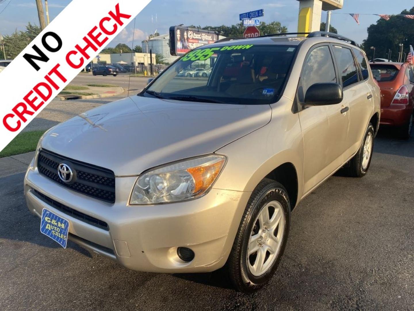 2007 GOLD TOYOTA RAV4 (JTMZD33V876) with an 2.4L engine, Automatic transmission, located at 930 E Little Creek Road, Norfolk, VA, 23518, (757) 588-0420, 36.915051, -76.244408- Photo#0