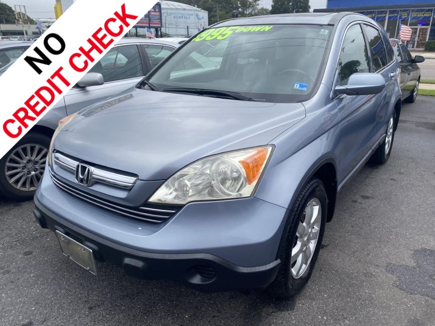 2007 BLUE HONDA CR-V EXL (JHLRE38717C) with an 2.4L engine, Automatic transmission, located at 930 E Little Creek Road, Norfolk, VA, 23518, (757) 588-0420, 36.915051, -76.244408- Photo#0