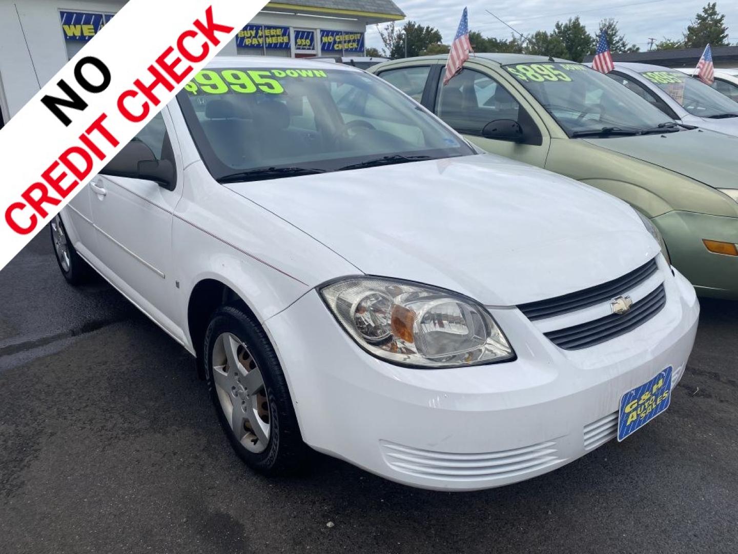 2008 WHITE CHEVROLET COBALT LS (1G1AK58F187) with an 2.2L engine, Automatic transmission, located at 930 E Little Creek Road, Norfolk, VA, 23518, (757) 588-0420, 36.915051, -76.244408- Photo#0