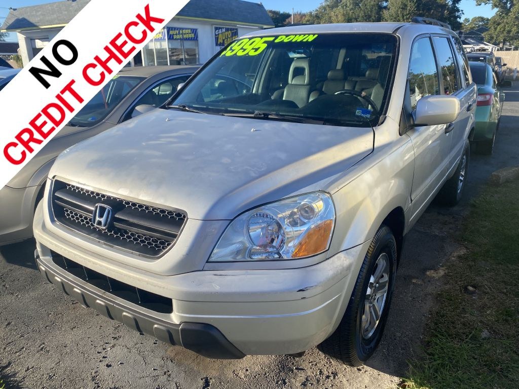 2004 SILVER HONDA PILOT EXL (2HKYF18674H) with an 3.5L engine, Automatic transmission, located at 930 E Little Creek Road, Norfolk, VA, 23518, (757) 588-0420, 36.915051, -76.244408- Photo#0
